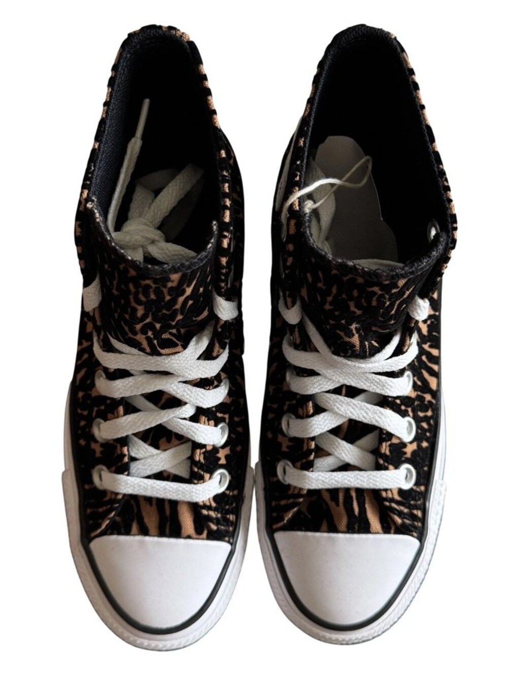 Converse Chuck Taylor All Star Hi Leopard Print Sneakers Womens 6 Mens 4 NWT - Picture 9 of 15